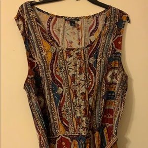 Lucky brand sleeveless dress with tie belt